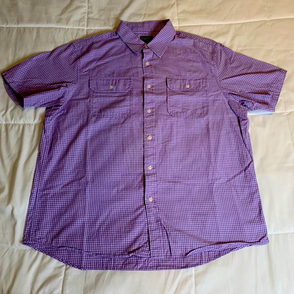 Michael Kors Size XL Short Sleeve Button Up Shirt